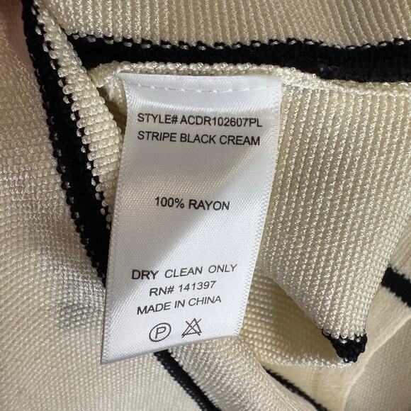 ASTR The Label Irecia Stripe Sleeveless Sweater Dress, White/Black, 1X 10652714 - Picture 6 of 6